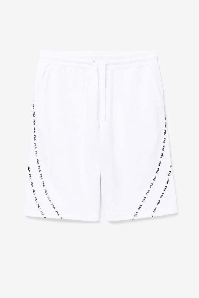 Fila Shorts Mens White Salvation - Ireland 76340-VCSG